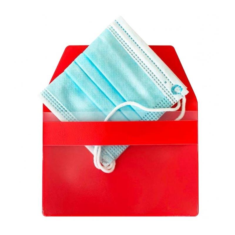 Custodia porta mascherina con patella di chiusura 13,5 x 9,5 cm