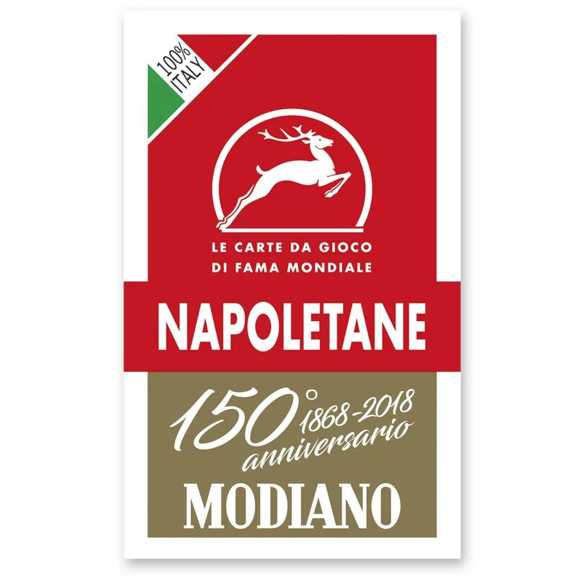 Modiano - carte napoletane rosso 150 anniversario