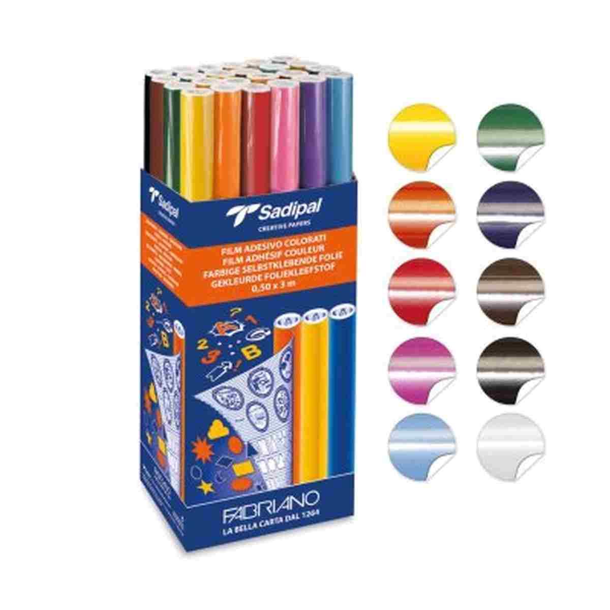 Film adesivo colorato - rotolo da 50 cm x 3 mt -