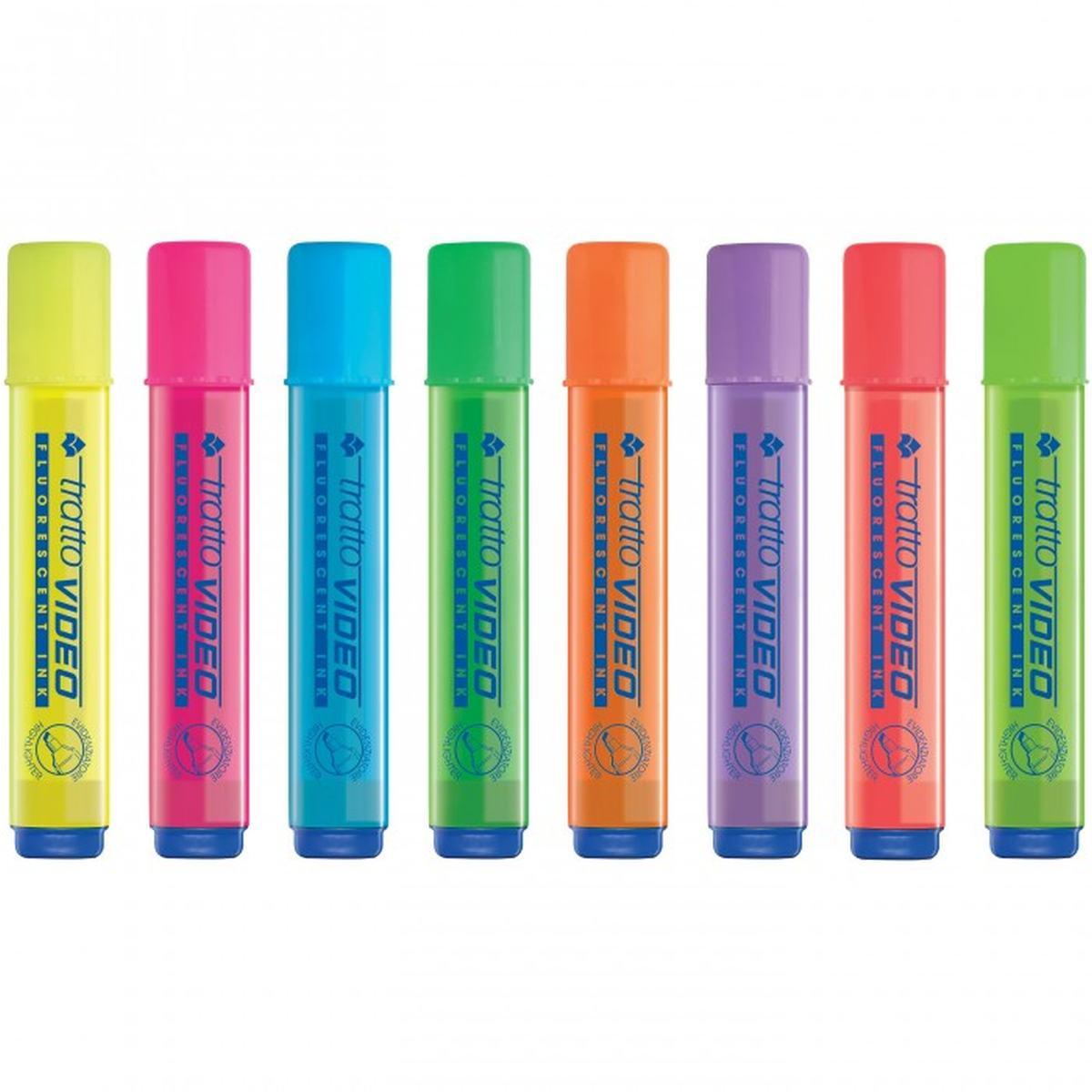 Evidenziatore punta scalpello tratto video