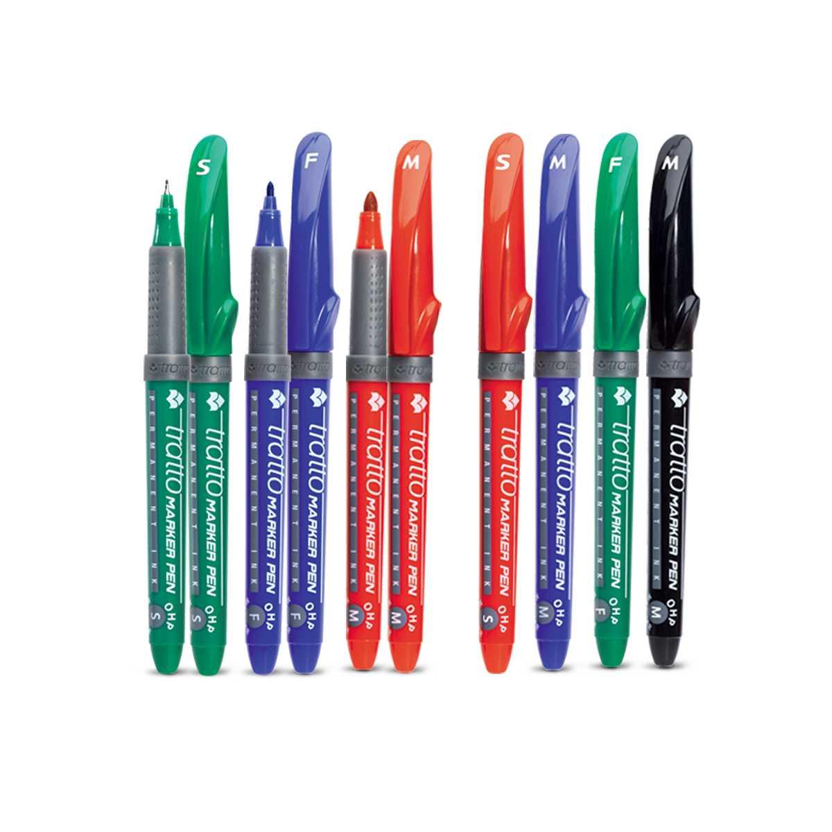 Tratto marker pen ohp - marcatore permanente a base alcool scrive su tutte le superfici
