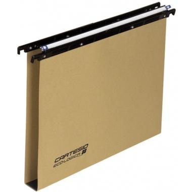 Cartelle sospese avana - 33 cm - cassetto u3 - 240gr