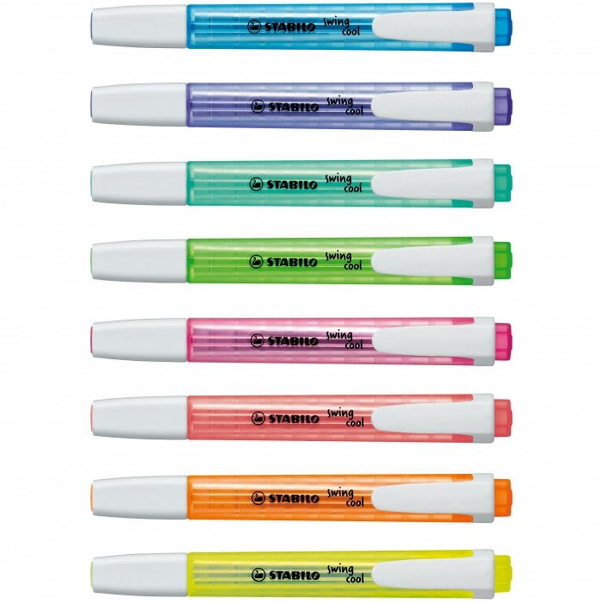 Stabilo evidenziatore swing cool con clip