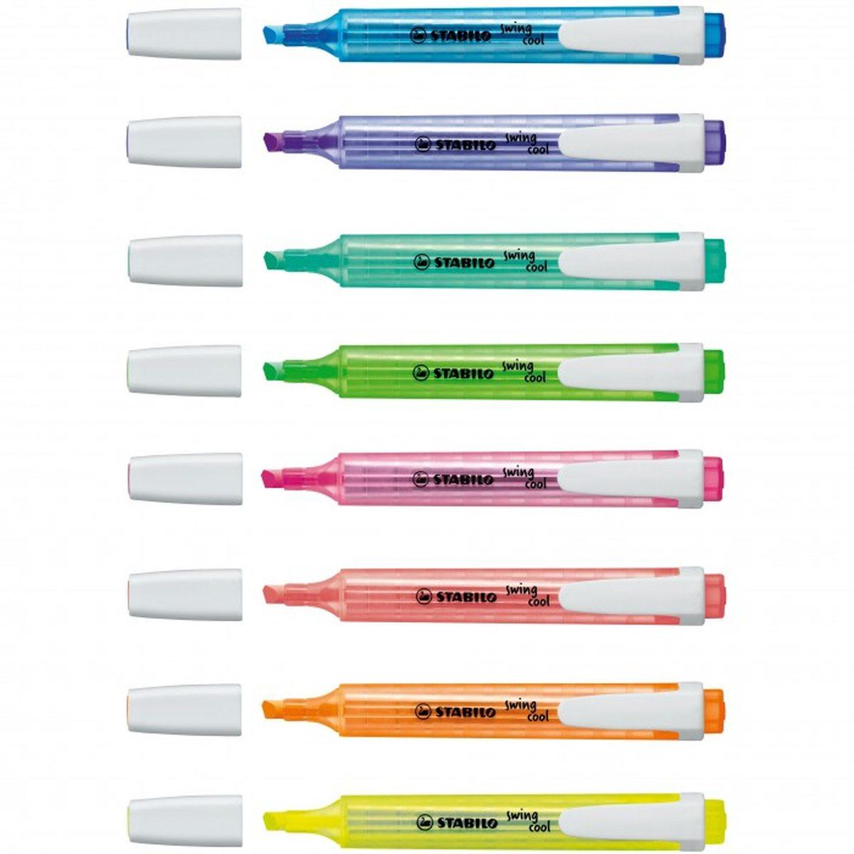 Stabilo evidenziatore swing cool con clip