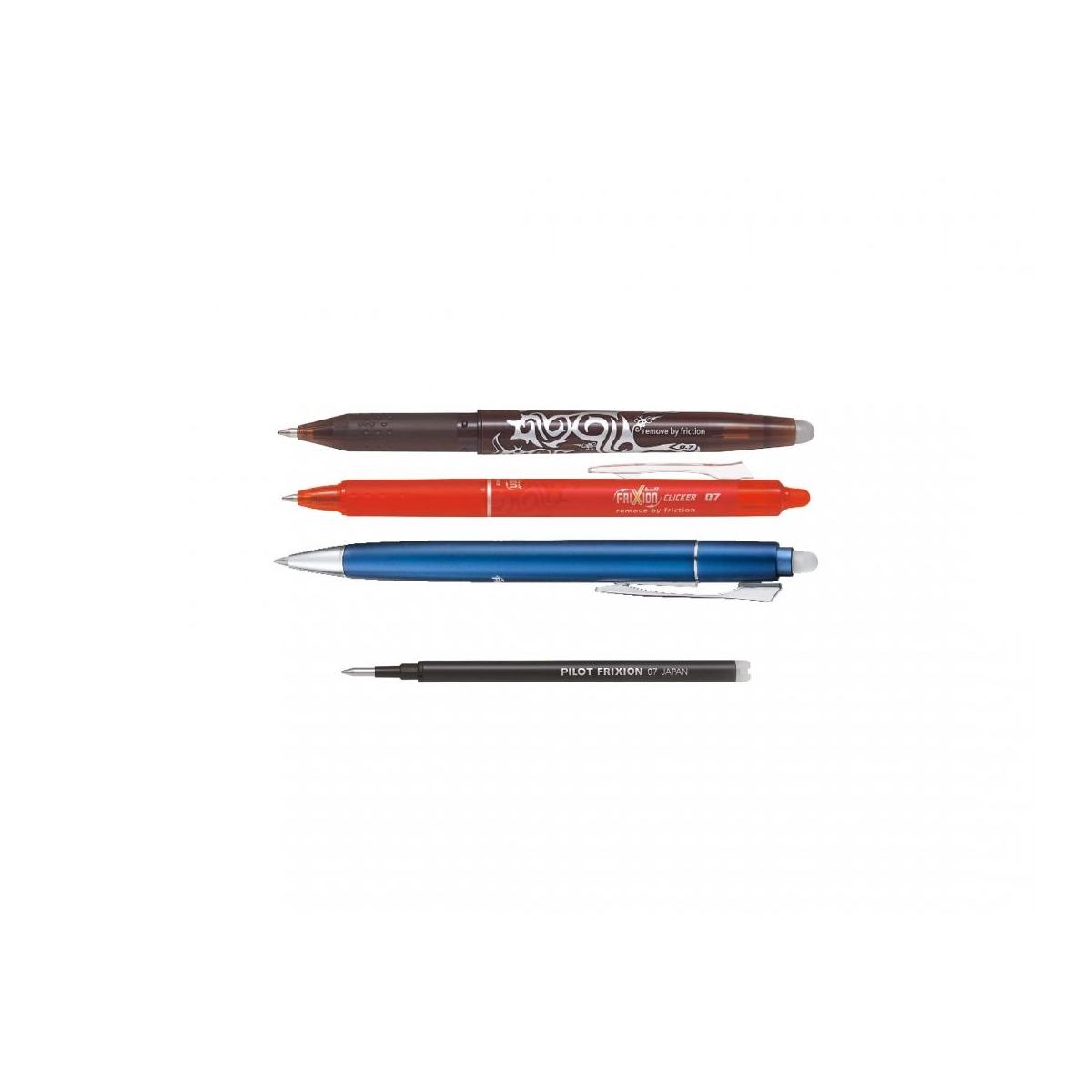 Pilot set 3 refill frixion ball & clicker