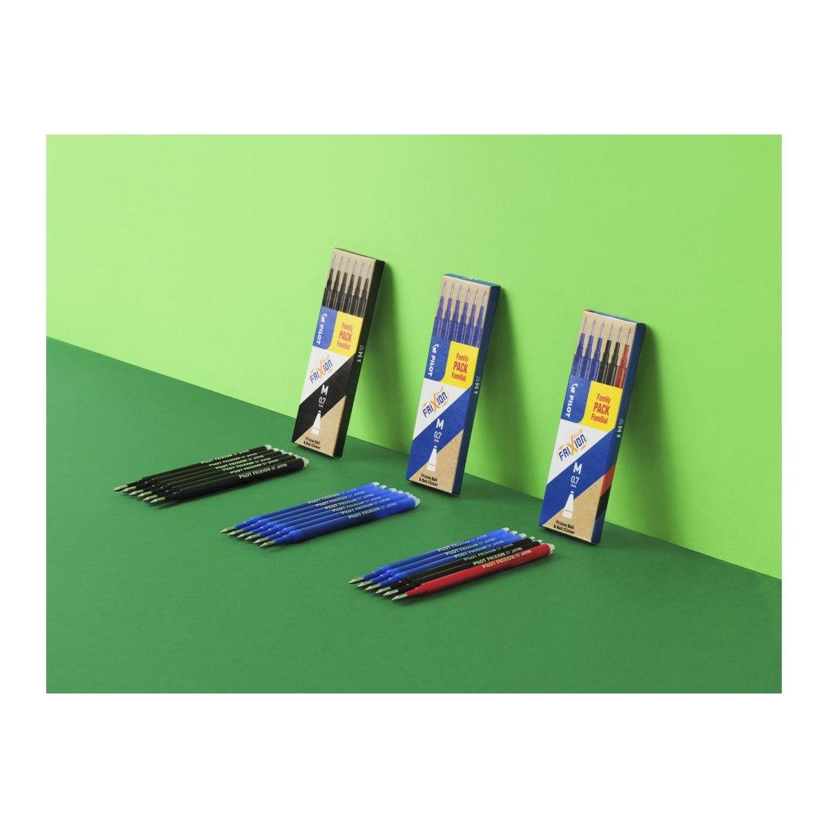 Pilot set 6 refill frixion ball & clicker