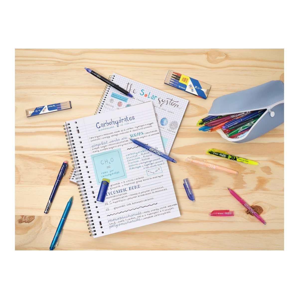 Pilot set 6 refill frixion ball & clicker