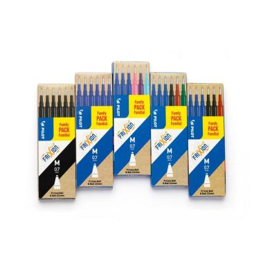 Pilot set 6 refill frixion ball & clicker