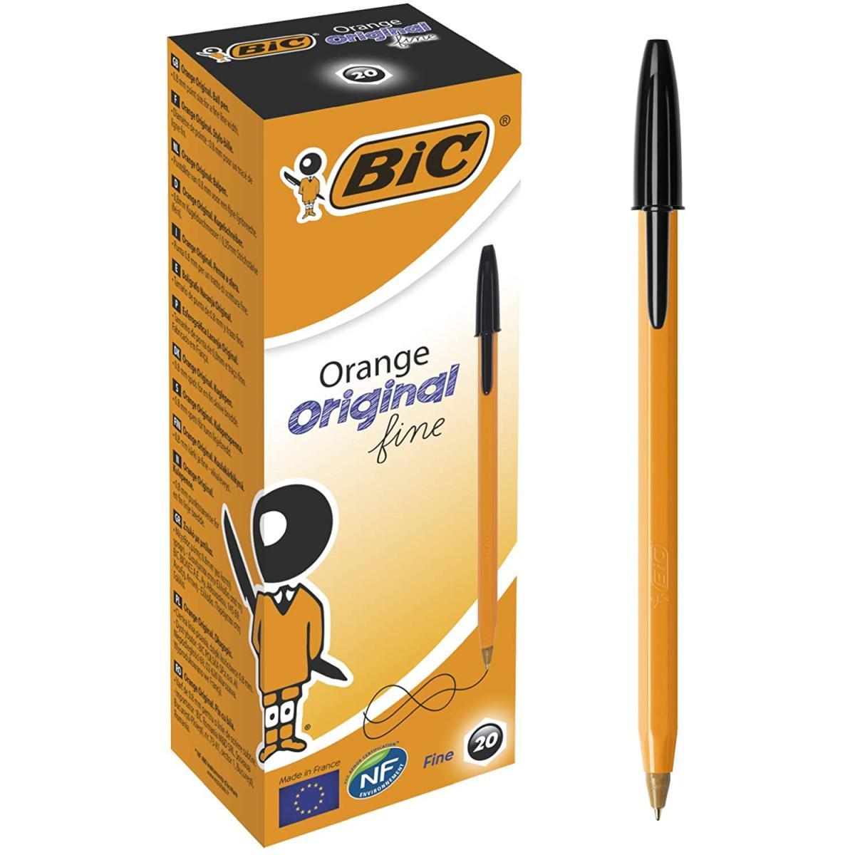 Bic cristal original fine - penna a sfera con cappuccio - punta fine 0,8 mm