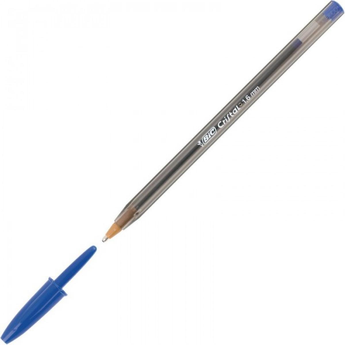 Bic cristal large - penna a sfera con cappuccio - punta 1,6 mm