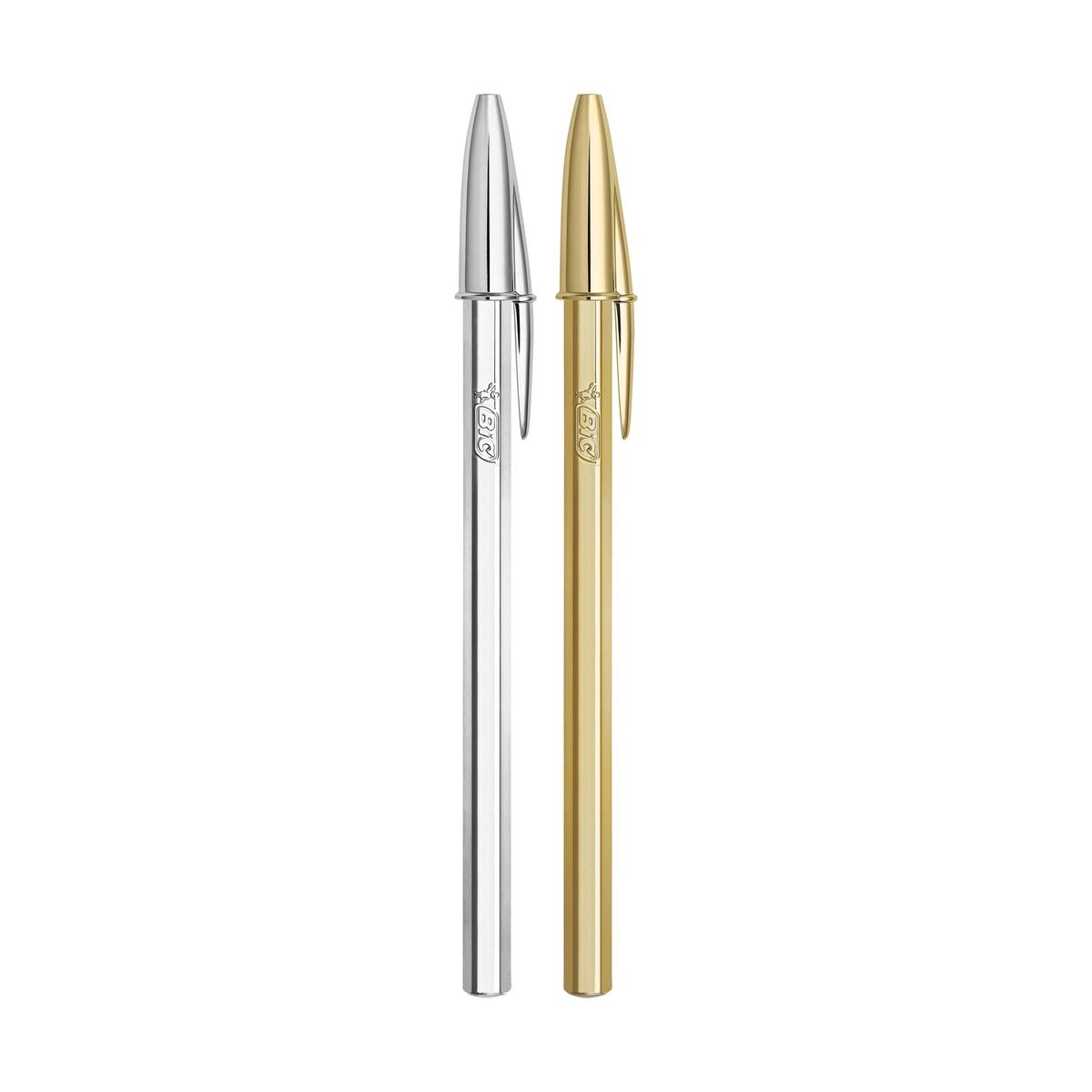 Bic cristal shine - 1,0 mm - la classica bic con fusto metallizzato