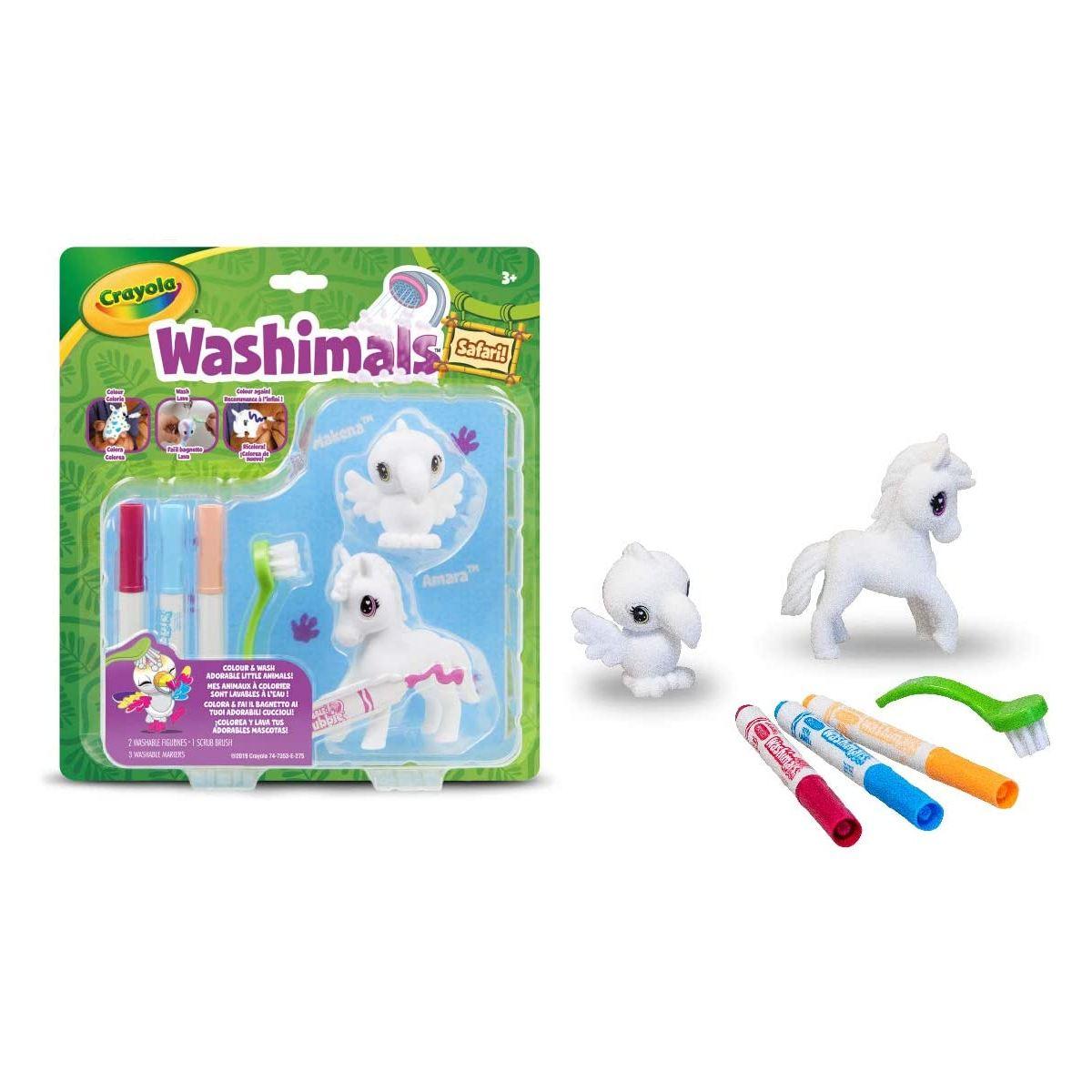 Crayola washimals - safari set ricarica tucano e zebra