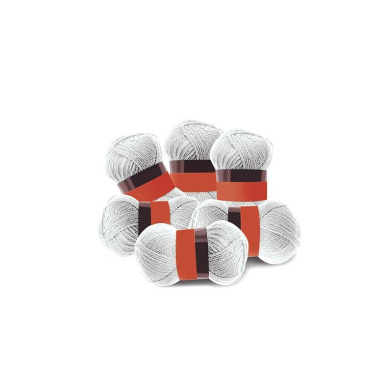 Deco gomitoli - lana 100% acrilico - bianco - 50 gr / 133 mt