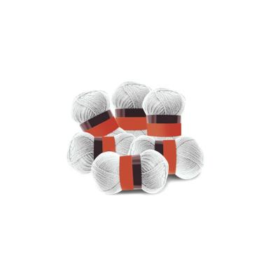Deco gomitoli - lana 100% acrilico - bianco - 50 gr / 133 mt