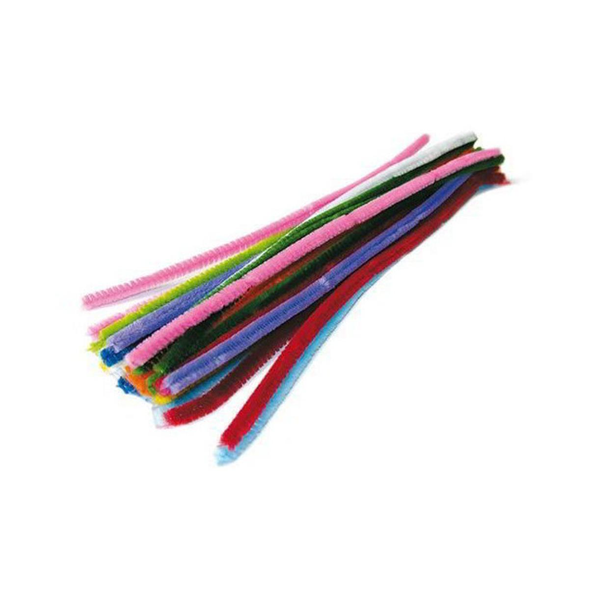 Deco - ciniglia dritta - Ø 9 mm - 30 fili da 30 cm - colori assortiti