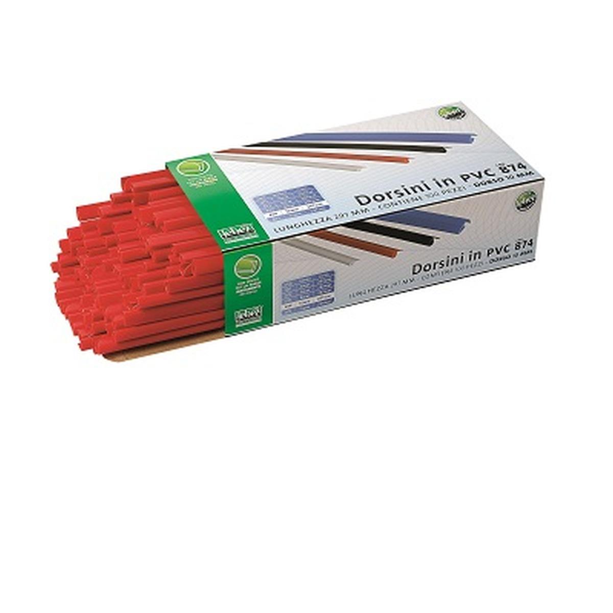 Lebez - dorsini in pvc da 4 mm - confezione da 100 pz