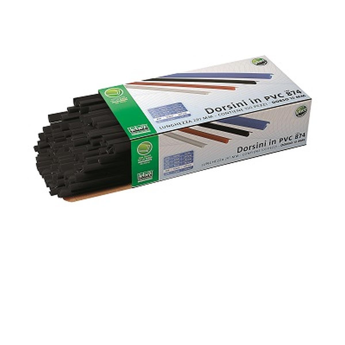 Lebez - dorsini in pvc da 4 mm - confezione da 100 pz