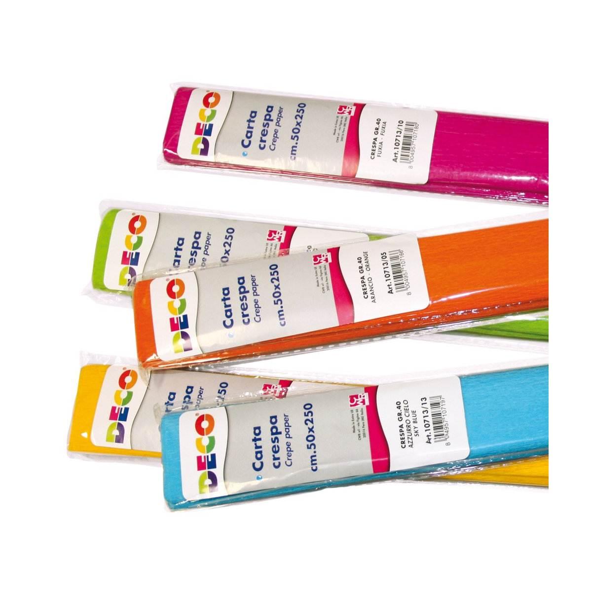 Deco - rotolo carta crespa - 50 x 250 cm - 40 gr