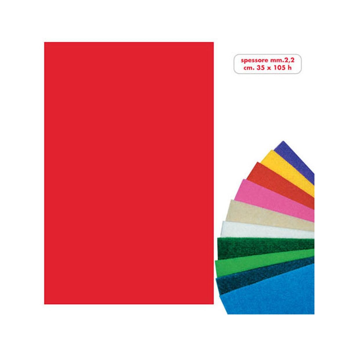 Deco - feltro in rotolo - cm 35 x 105 h - 350 gr/mq - 2,2 mm di spessore