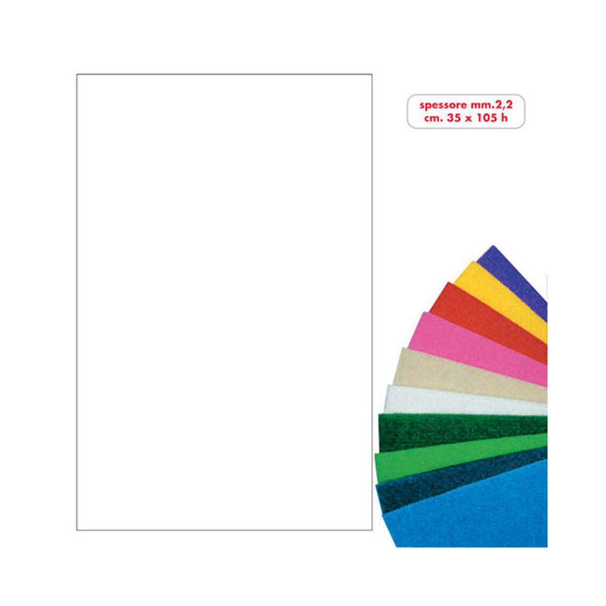 Deco - feltro in rotolo - cm 35 x 105 h - 350 gr/mq - 2,2 mm di spessore