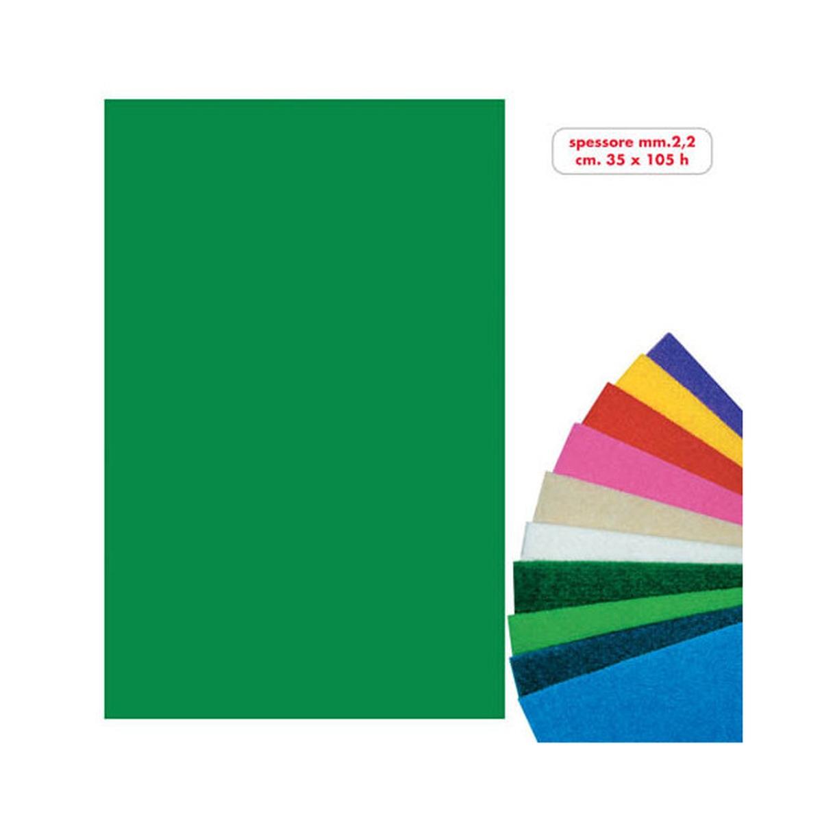 Deco - feltro in rotolo - cm 35 x 105 h - 350 gr/mq - 2,2 mm di spessore