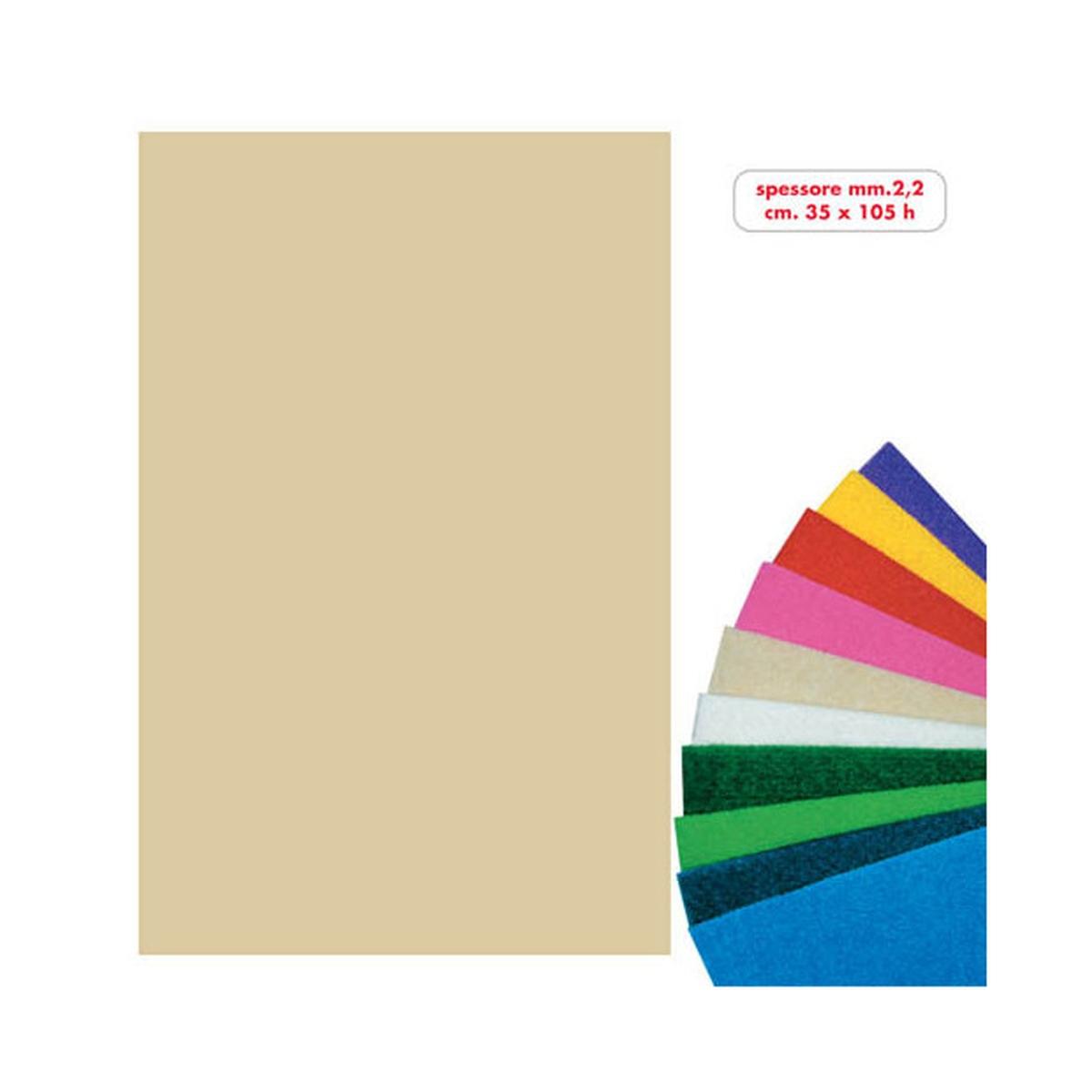 Deco - feltro in rotolo - cm 35 x 105 h - 350 gr/mq - 2,2 mm di spessore