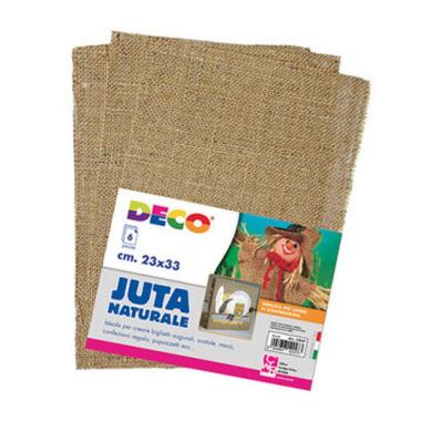 Deco - juta naturale - pezza da 23 x 33 cm