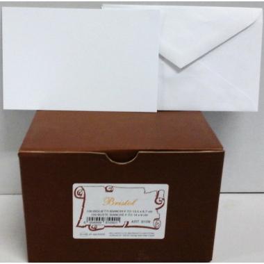 Scatola 100 biglietti + 100 buste - formato 9 (9 x 14 cm) -