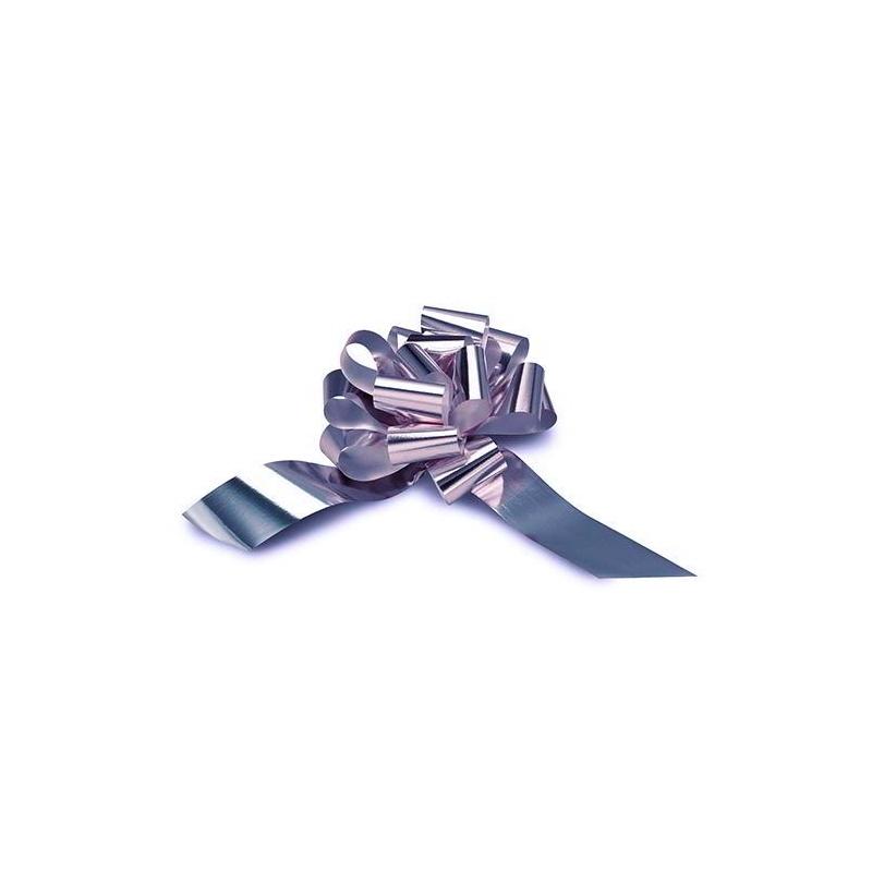 Deco fiocco rapid metallizato - larghezza nastro mm.31 - dimensione fiocco diametro cm.13 -