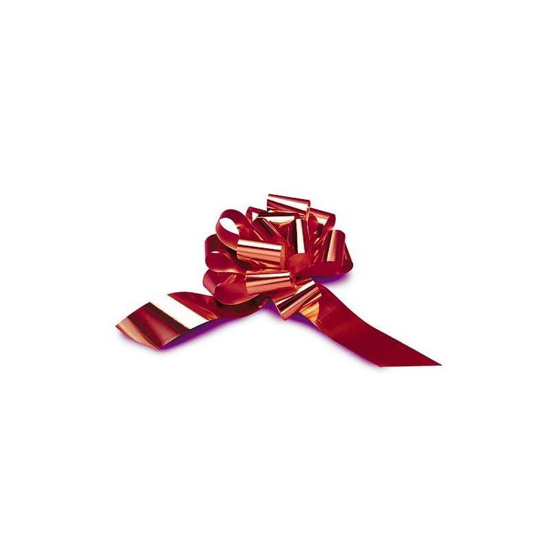 Deco fiocco rapid metallizato - larghezza nastro mm.31 - dimensione fiocco diametro cm.13 -