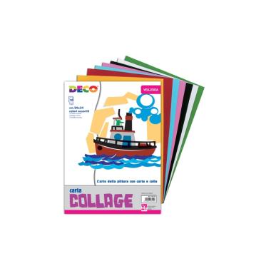 Deco - carta vellutata - album - 24 x 34 cm - 10 fg - 130 gr