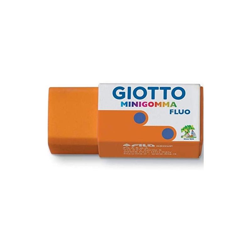 Giotto mini gomma colori fluo - 38 x 16 x 15 mm