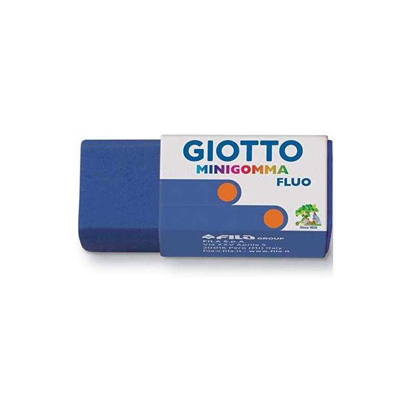 Giotto mini gomma colori fluo - 38 x 16 x 15 mm