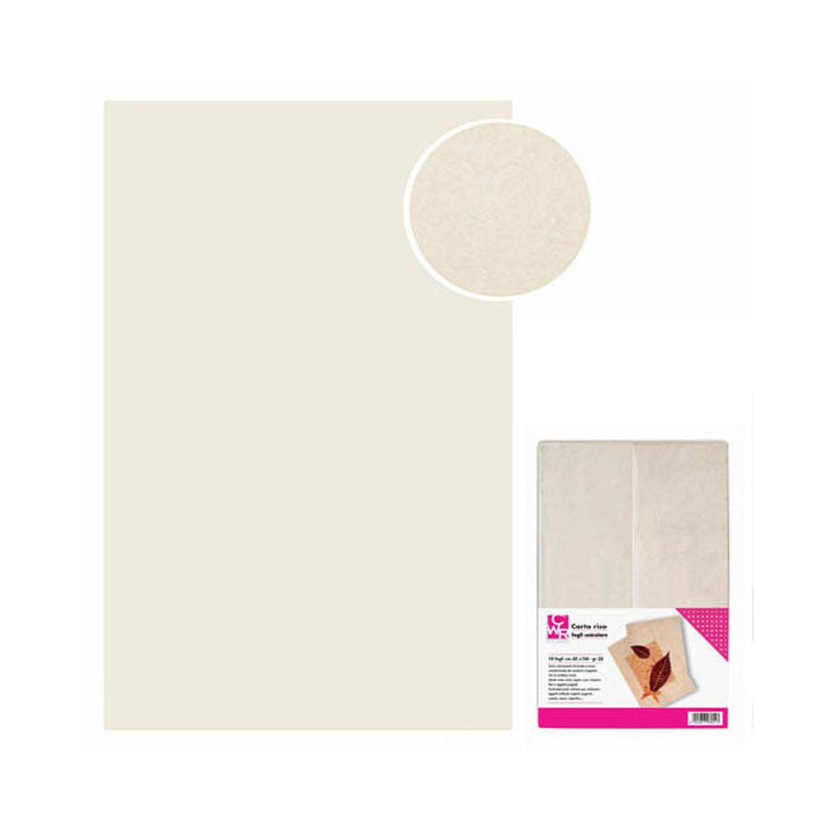 Deco - carta riso da 25 gr/mq - foglio da 70 x 100 cm -