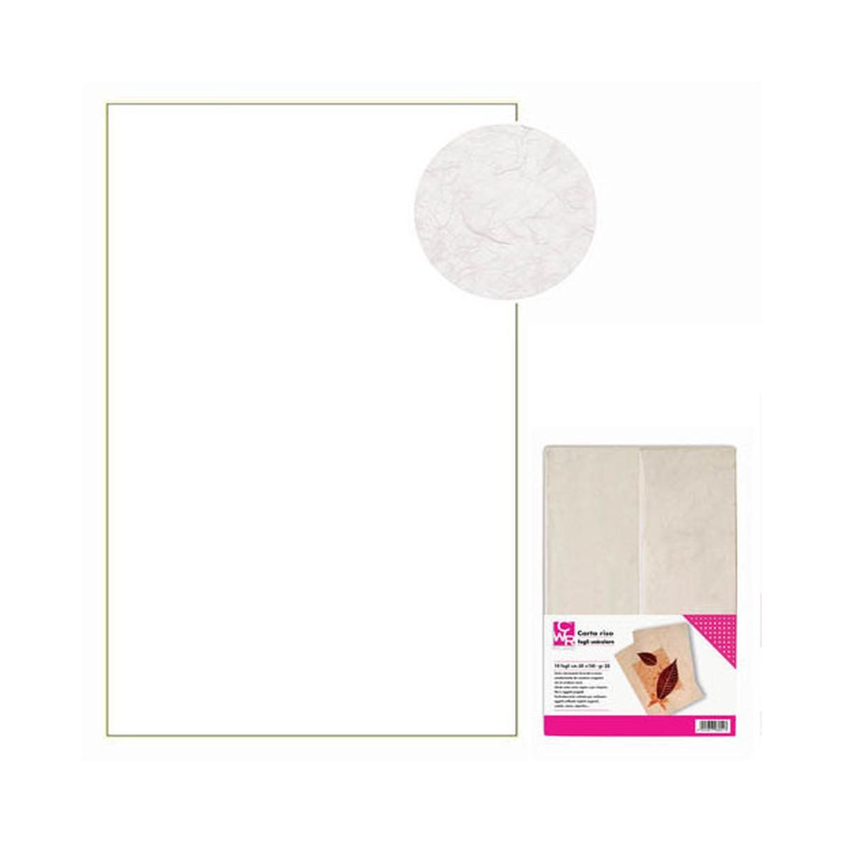 Deco - carta riso da 25 gr/mq - foglio da 70 x 100 cm -