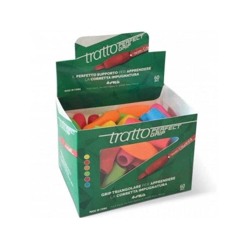 Tratto perfect grip - grip triangolare in 6 brillanti colori che agevla la corretta impugnatura della penna