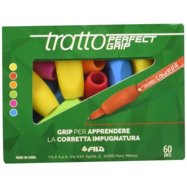 Tratto perfect grip - grip triangolare in 6 brillanti colori che agevla la corretta impugnatura della penna