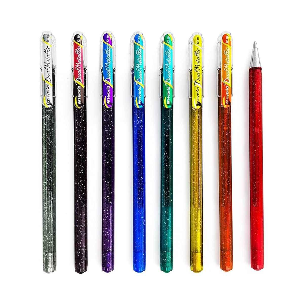 Pentel hybrid dual metallic - roller gel dual metallic a cappuccio 1.0