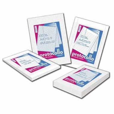 Blasetti protocollo - fogli a4 protocollo 210 x 297 mm - 200 fogli - 60 gr -