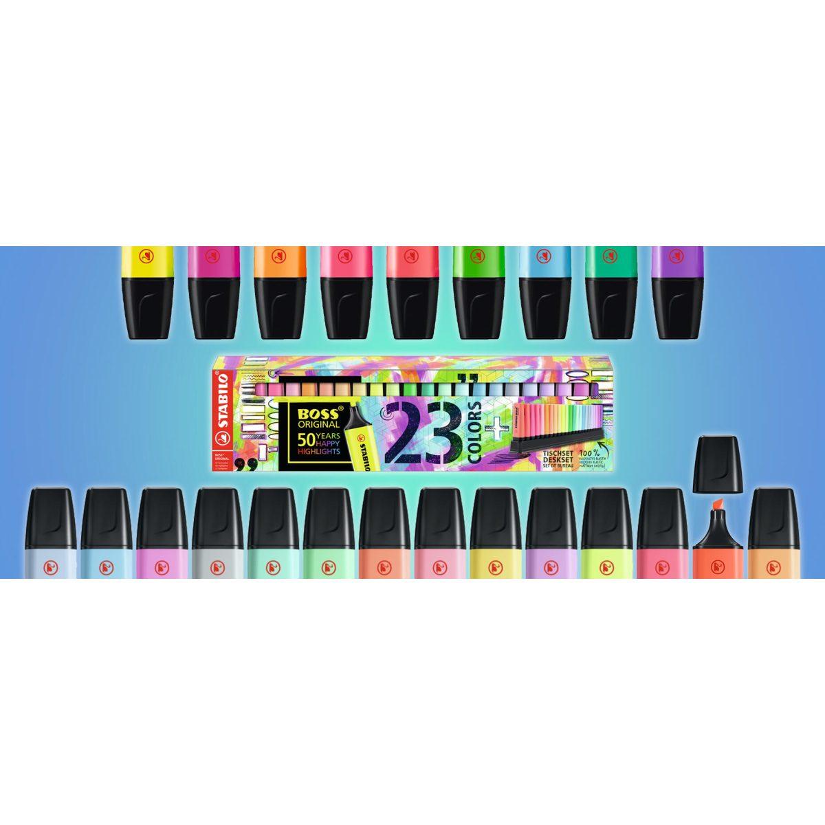 Stabilo boss original - deskset 23 evidenziatori (9 fluo + 14 pastel)