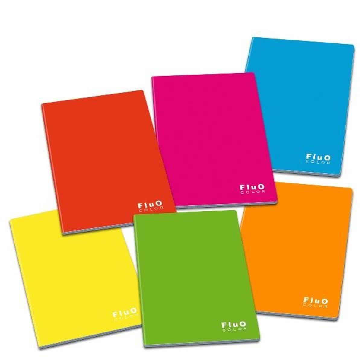 Blasetti - maxi quaderni a4 fluo color - fogli 20 + 1 fg - carta 80 gr -