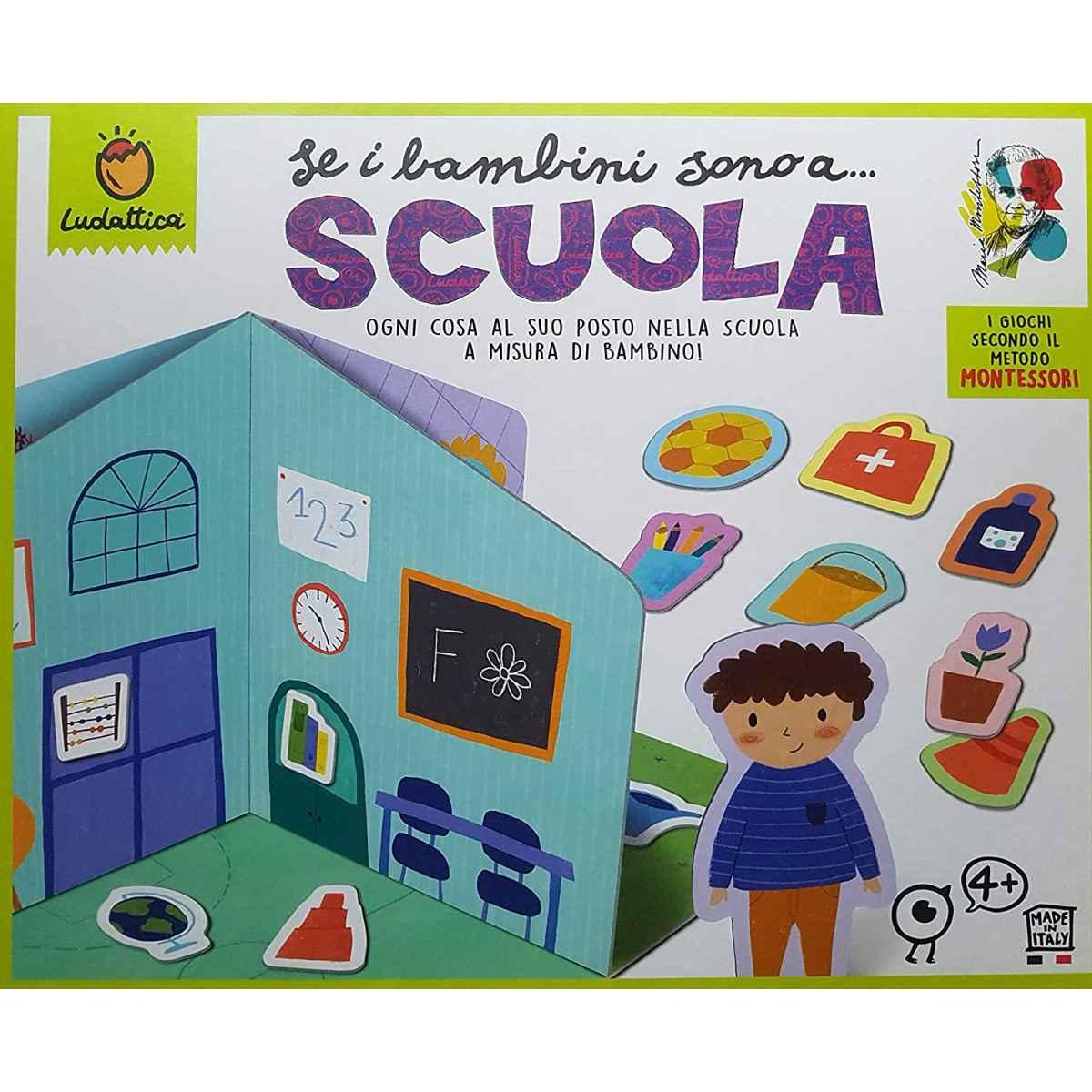 Ludattica - giochi montessori - se i bambini sono a scuola