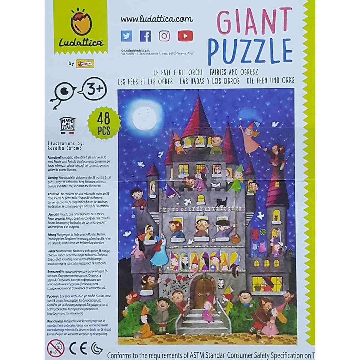 Ludattica - giant puzzle - le fate e gli orchi