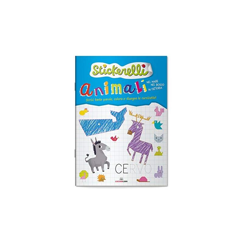 Lisciani libri - animali nel mare, nel bosco e in fattoria. stickerelli. con adesivi