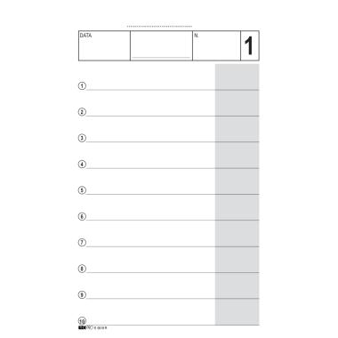 Edipro - blocco comande rigate 25 x 3 autoricalcante - formato 17 x 9,9 cm