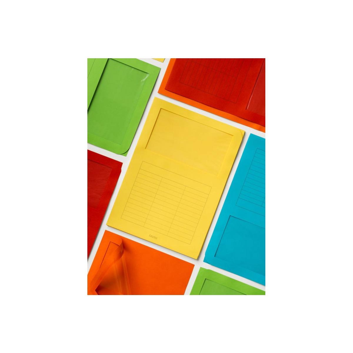 Favini - cartelline folderluce con finestra - 140 gr - 10 pz - 22 x 31 cm