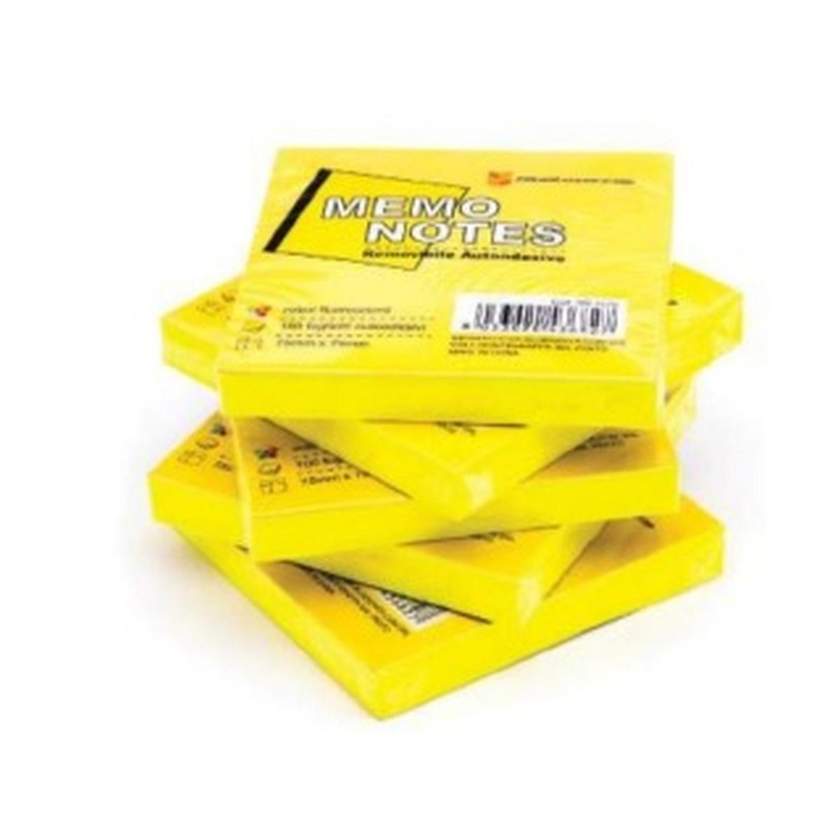 Bluekover.com - notes adesivi - giallo fluo - 75 x 75 mm - 100 fg
