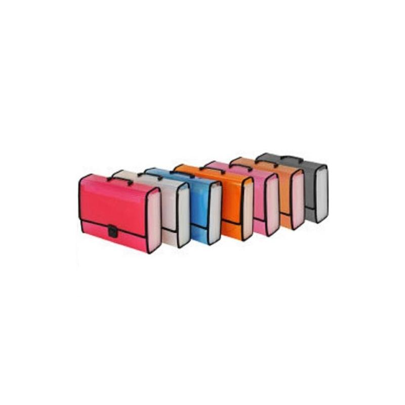 Datazone - portadocumenti maxi - grande catalogatore portatile a soffietto con 31 tasche e manico - dimensione 33 x 26 x 16 cm