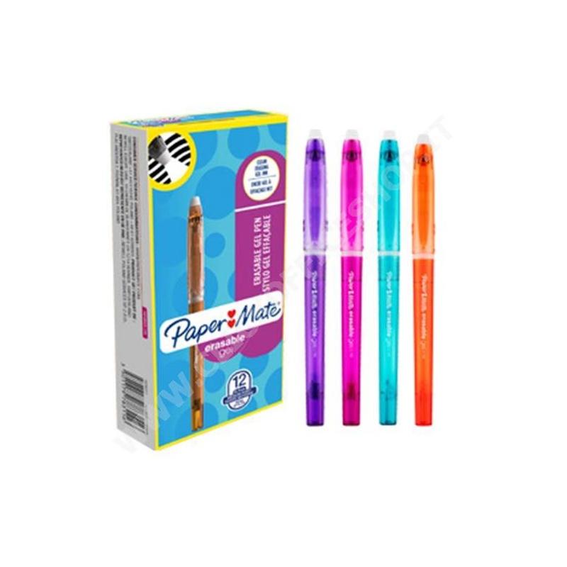 Papermate erasable gel - penna a sfera cancellabile - punta 0,7 mm -