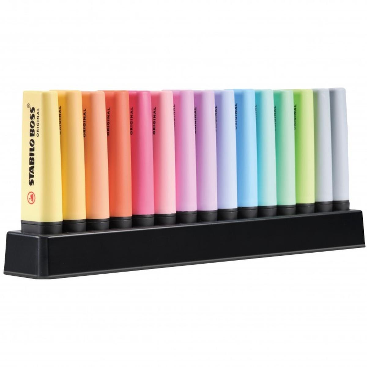 Stabilo boss original pastel - deskset 15 evidenziatori